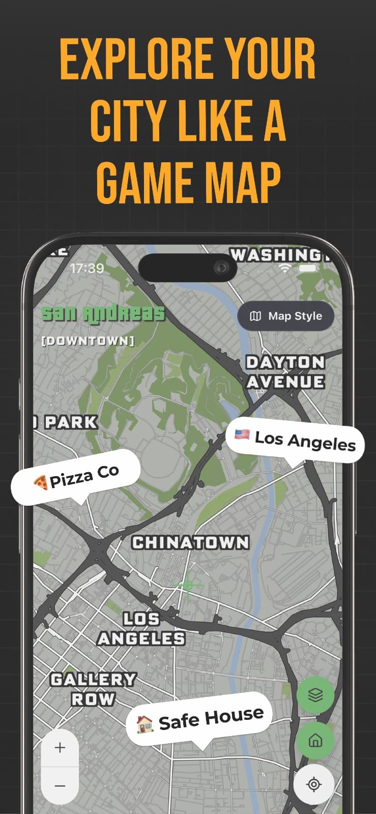 Explore your city like a game map